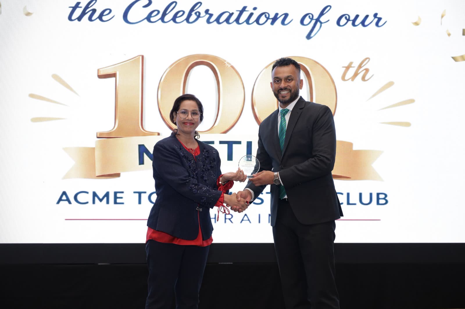 ACME Toastmasters Club 100th meeting celebration