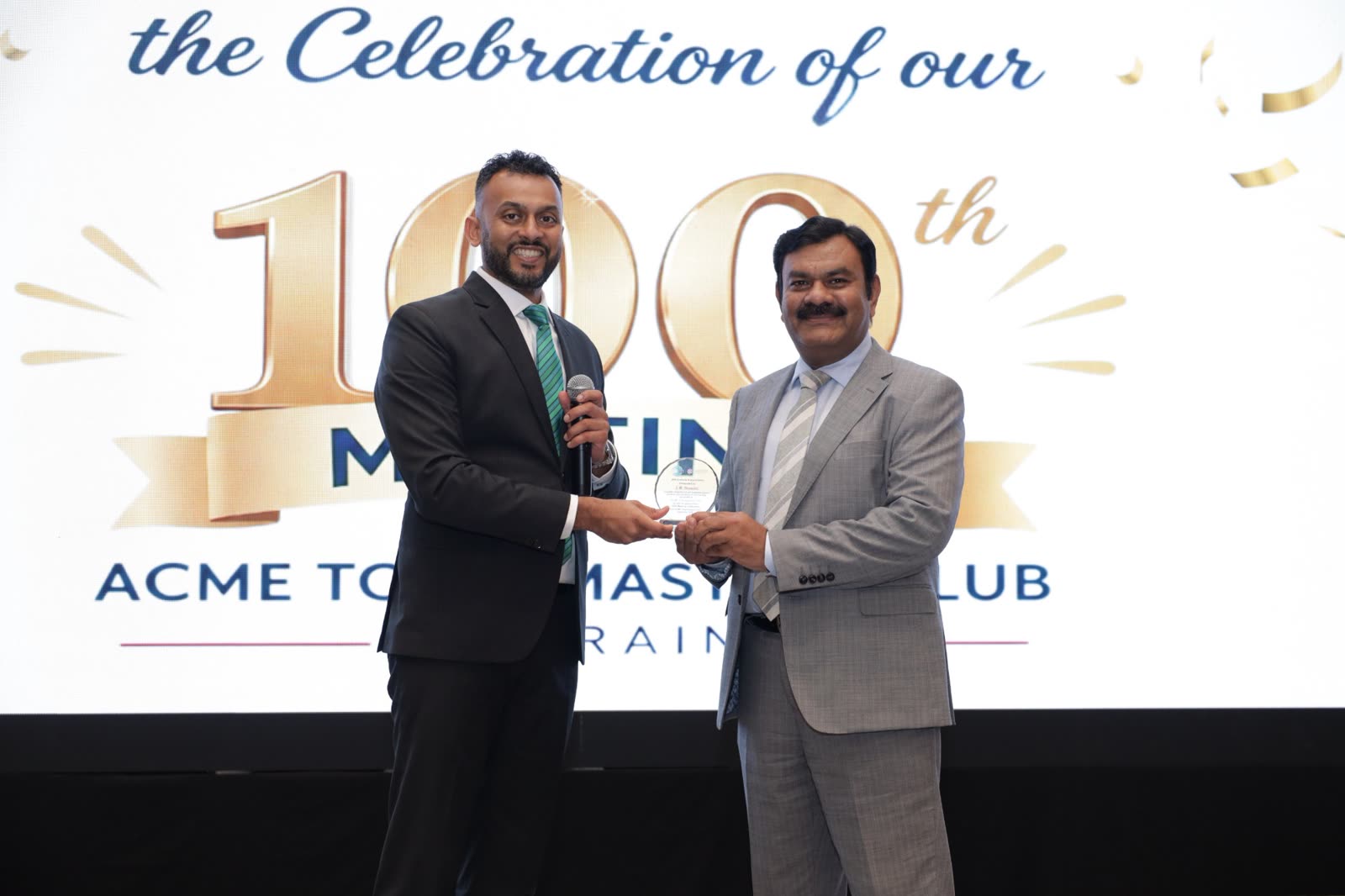 ACME Toastmasters Club 100th meeting celebration