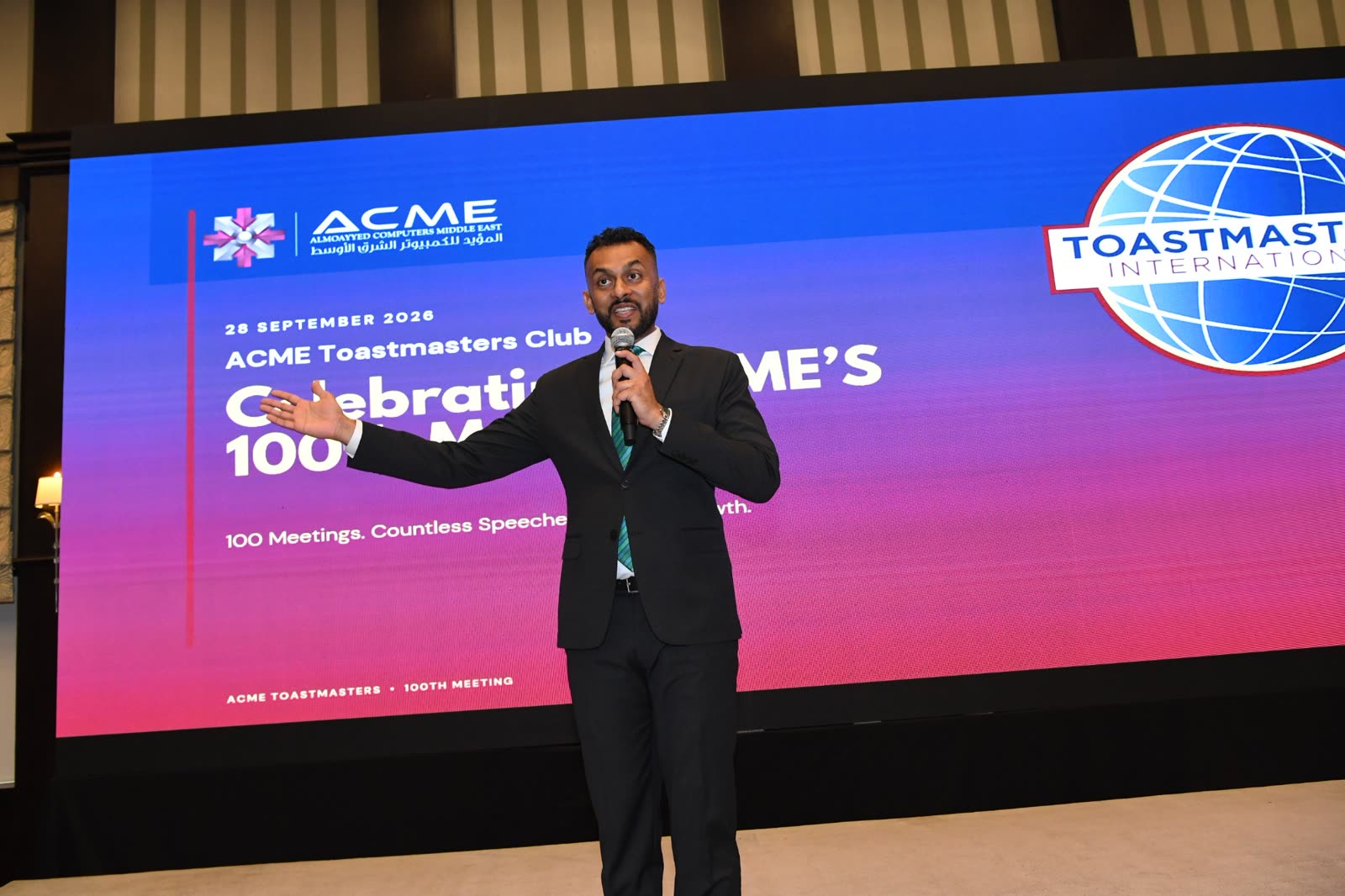 ACME Toastmasters Club 100th meeting celebration