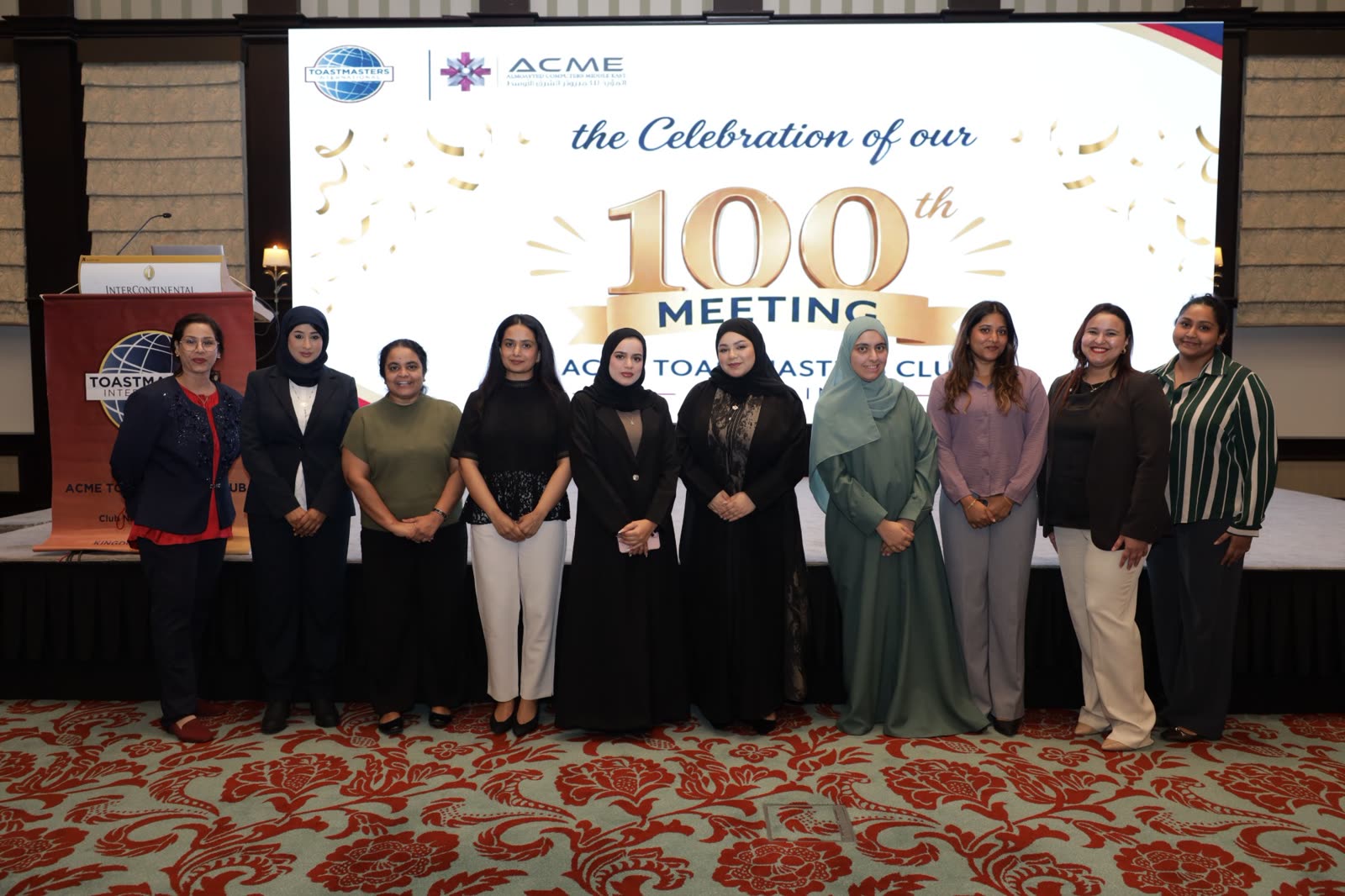 ACME Toastmasters Club 100th meeting celebration